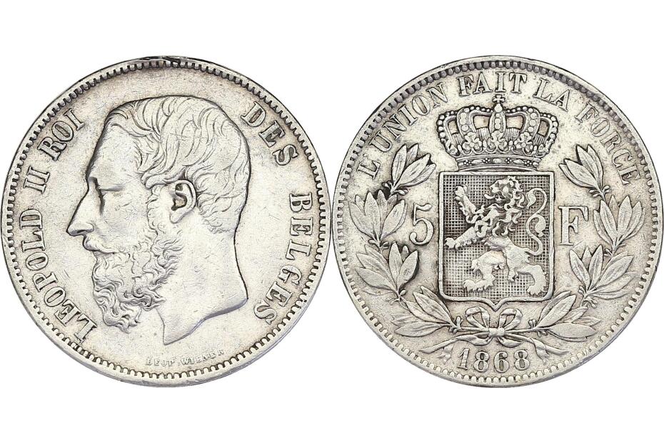 5 Francs 1868 KM.25  ss+
