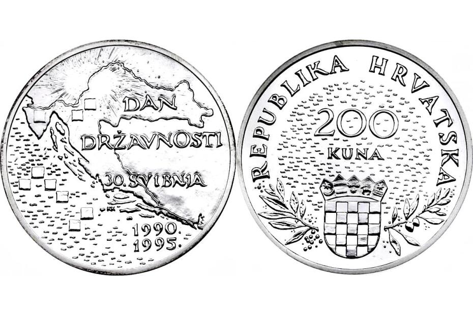 200 Kuna 1995 " 5 J.Unabh."  KM.30  pp