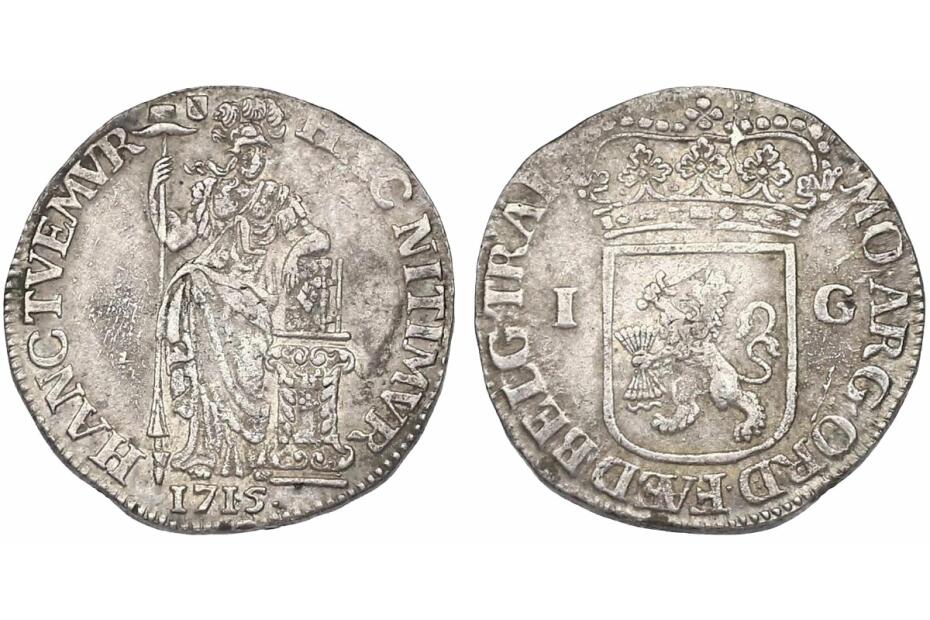 Gulden 1715 KM.76  ss-vz