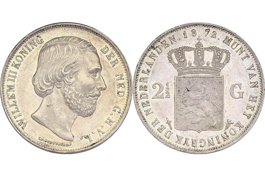 2 ½ Gulden 1872 KM.82  f.stgl.
