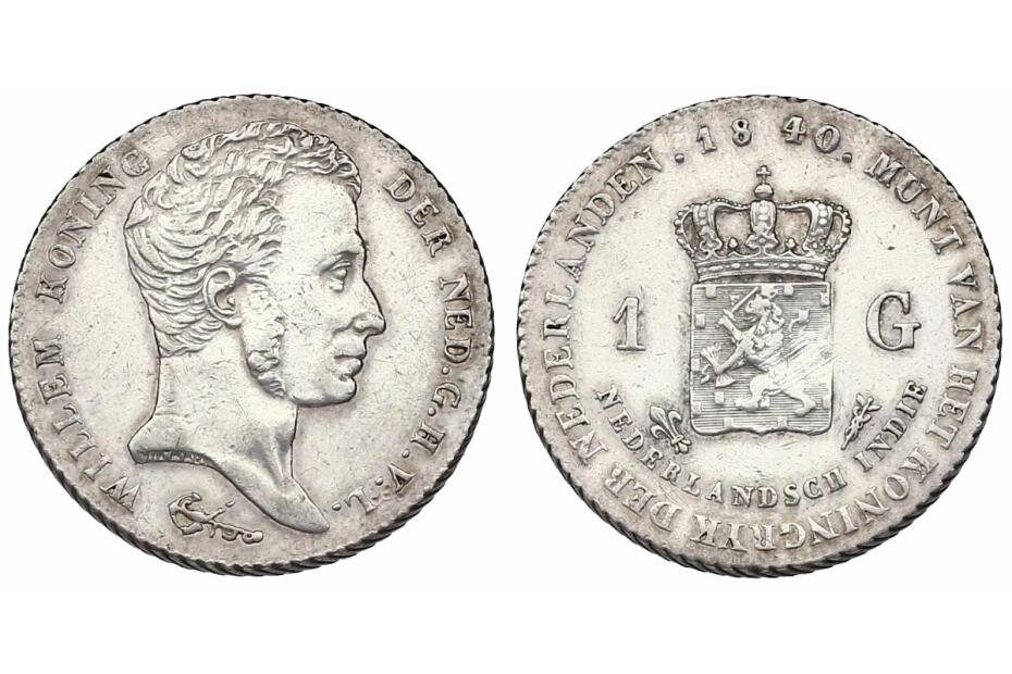 Gulden 1840 KM.300a Rev.min.just., ss-vz