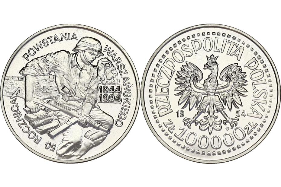 100.000 Zloty 1994 "Warschau" KM.268  pp