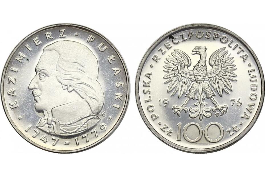 100 Zloty 1976 "Pulaski" KM.84  pp