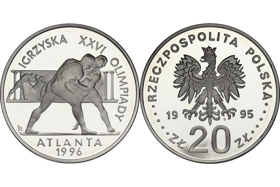 20 Zloty 1995 "Ringer" KM.304  pp,