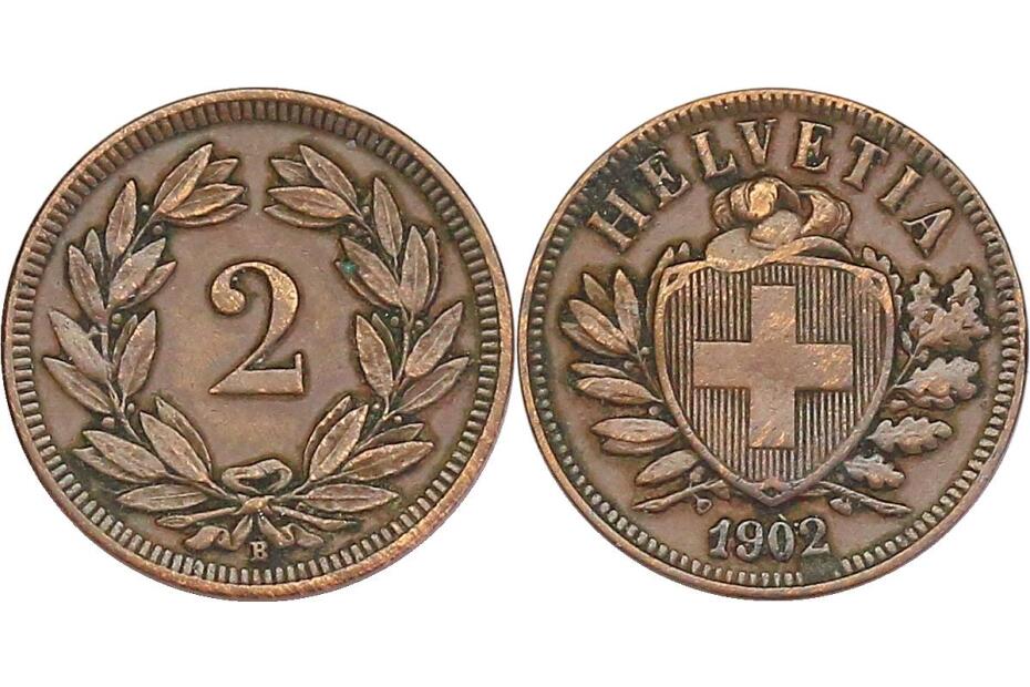 2 Rappen 1902 B f.vz