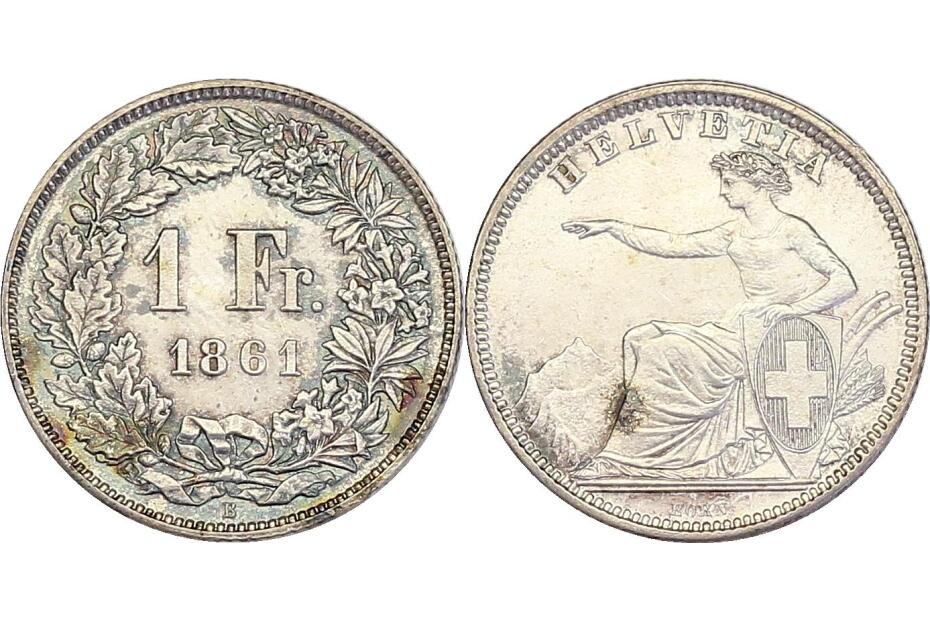 Franken 1861 B HMZ.1224 f.stgl.