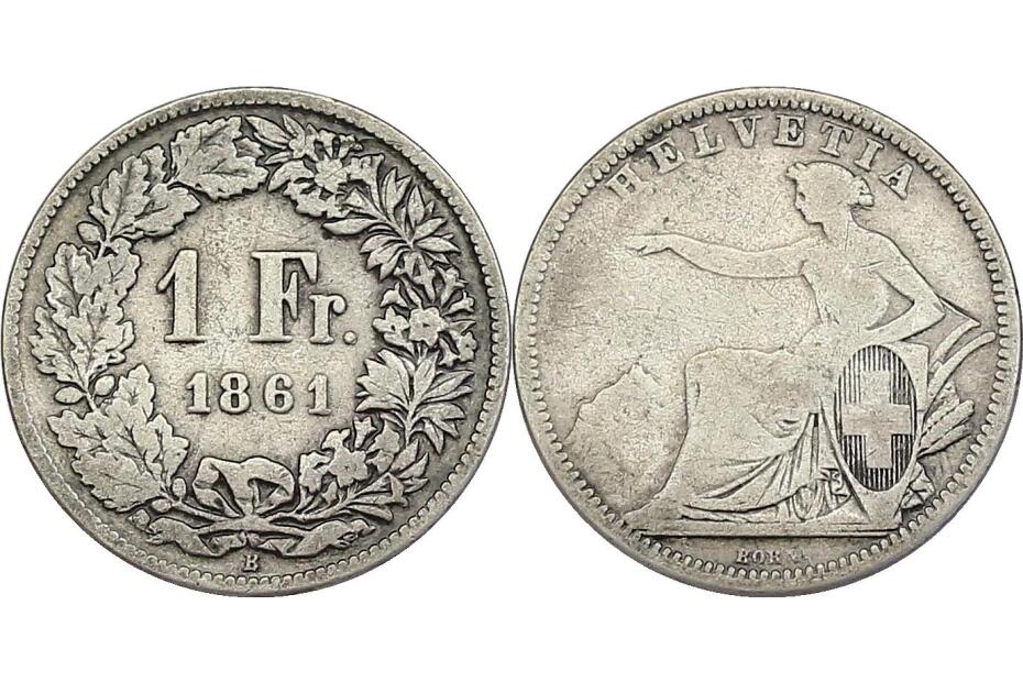 Franken 1861 B HMZ.1224  f.ss