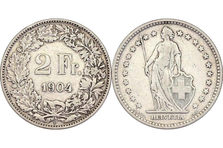 2 Franken 1904 B HMZ1223  ss