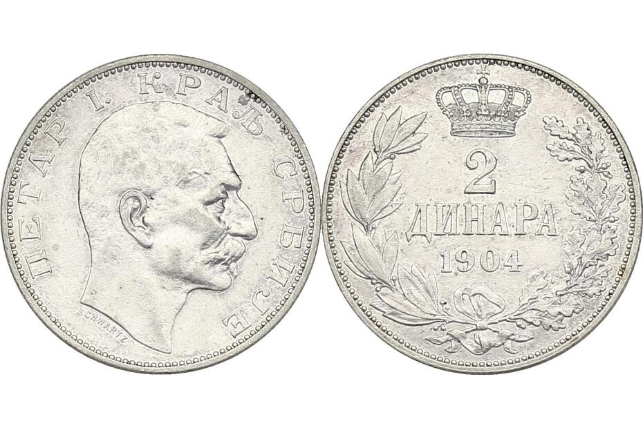 2 Dinara 1904  KM.26.1  f.vz