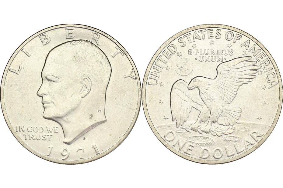 Dollar 1971 S Eisenhower  stgl.