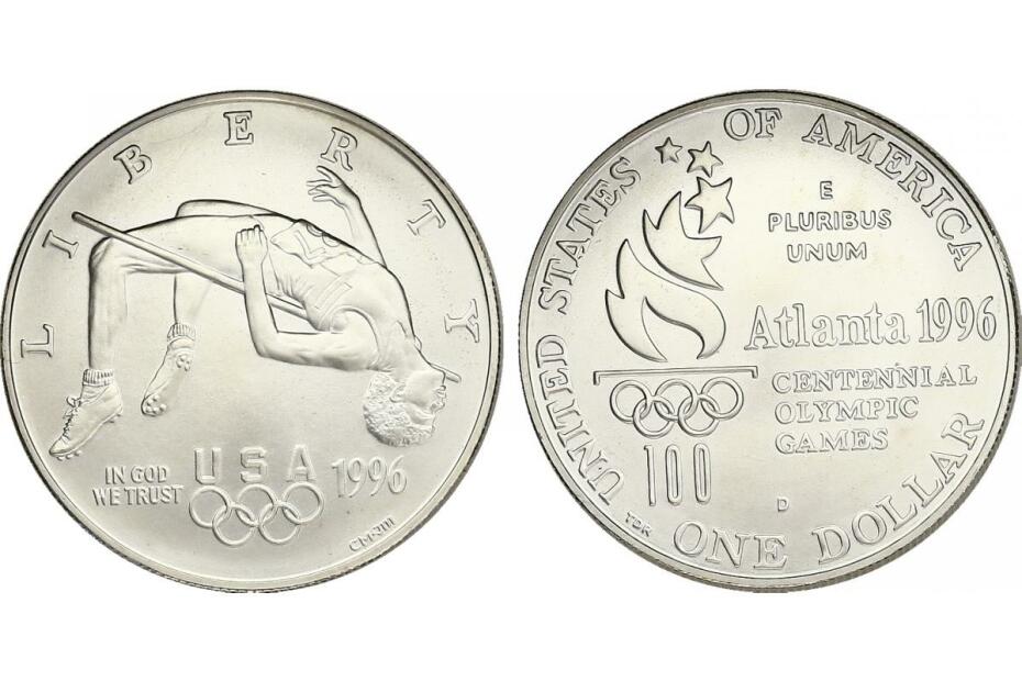 Dollar 1996 D "Hochsprung" KM.272a  stgl.