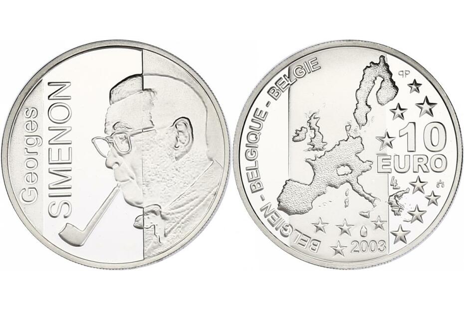 10 Euro 2003 "Georges Simenon" KM.235  pp