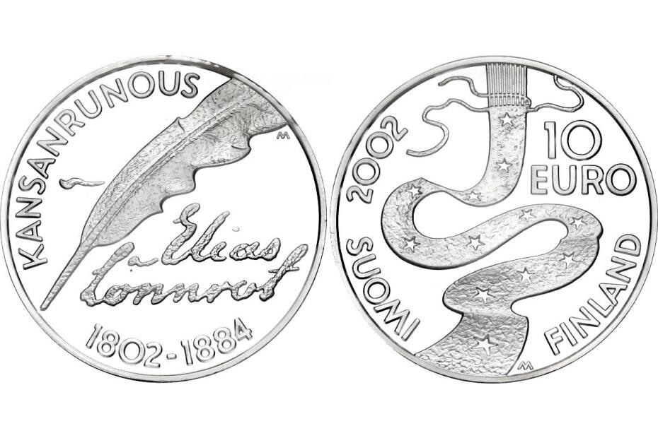 10 Euro 2002 "Elias Lönnrot"  KM.108 pp