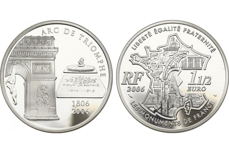 1 1/2 Euro 2006 "Arc de Triomphe" KM.1456  pp