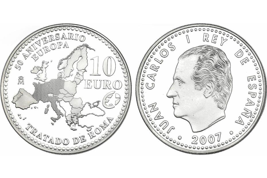 10 Euro 2007 "Römische Verträge" KM.1135 pp