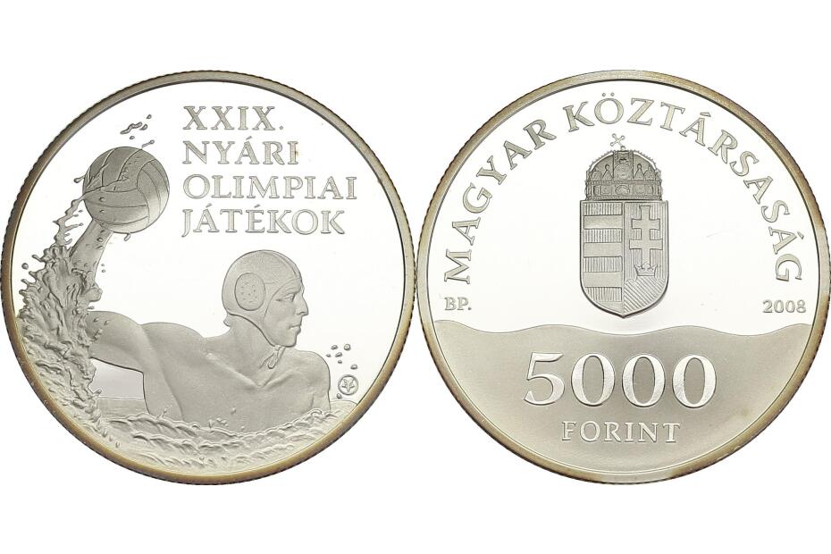 5000 Forint 2008 "Olympiade 2008 - Wasserpolo" KM.808  pp