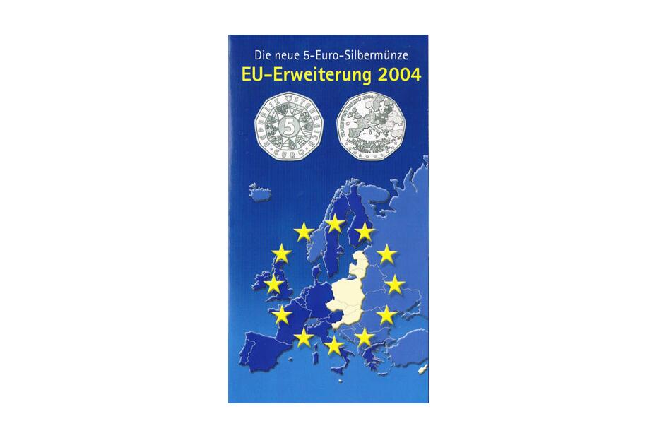 5 Euro 2004 "EU-Erweiterung" hdgh. Blister