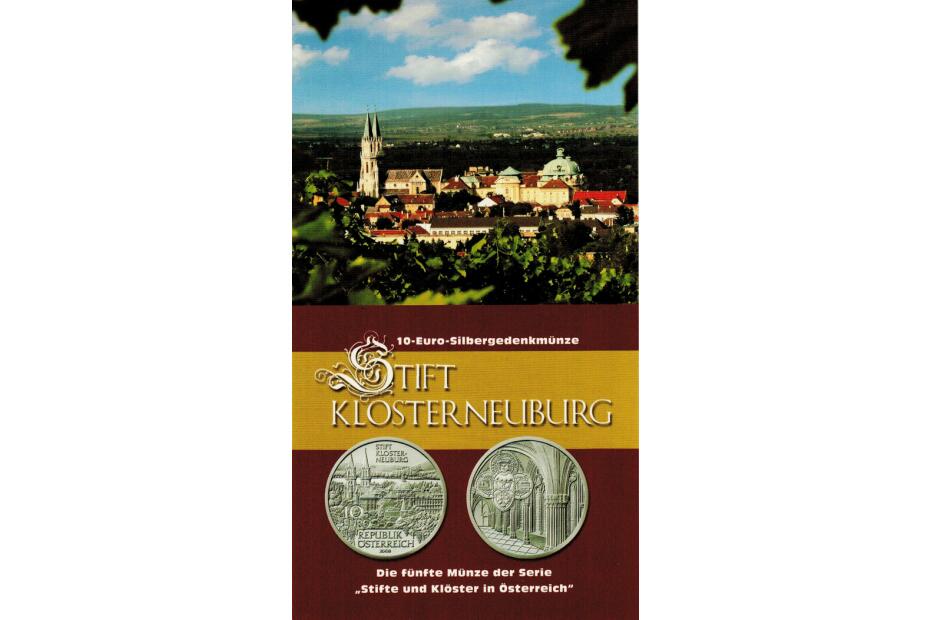 10 Euro 2008 "Stift Klosterneuburg" hdgh. im Blister