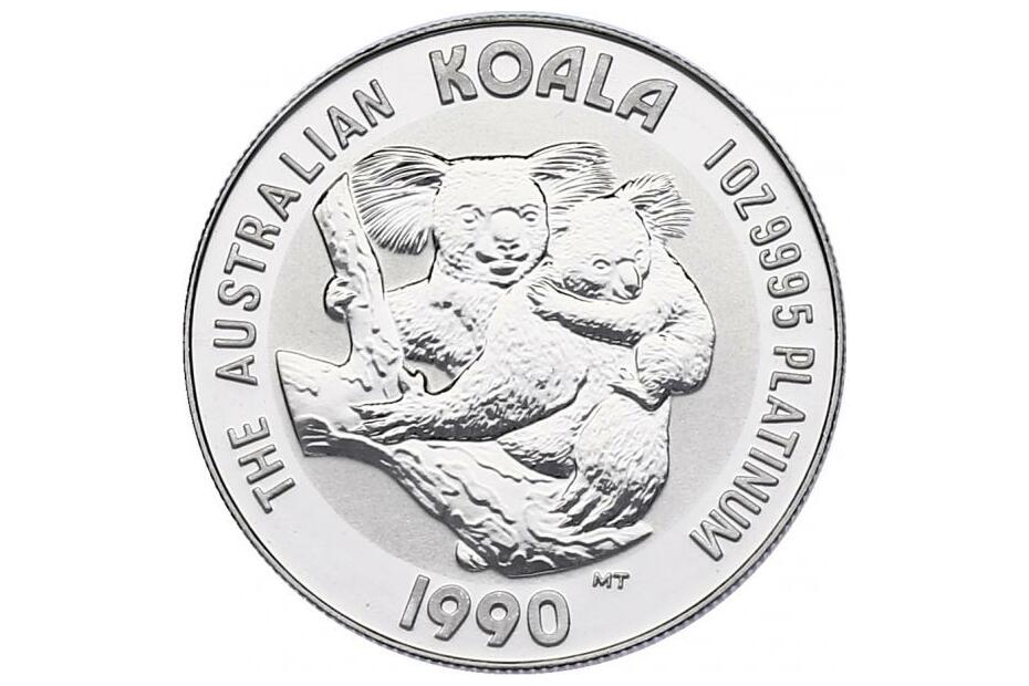 Platin 100 Dollar 1990 Koala  stgl.