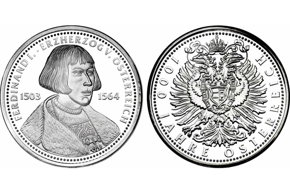 Ag-Medaille "Ferdinand I. - Erzherzog von Österreich" pp