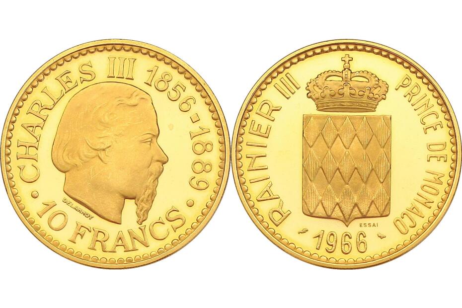 10 Francs 1966 (ESSAI) "Charles III." KM.E57  pp