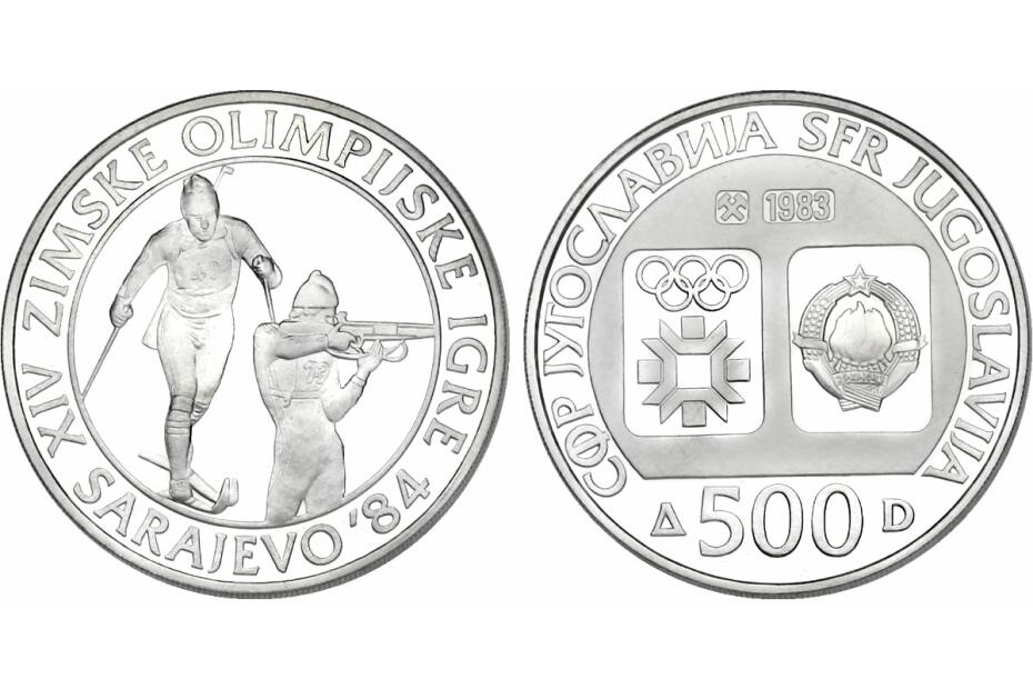 500 Dinara 1983 "Biathlon"  KM.103  pp