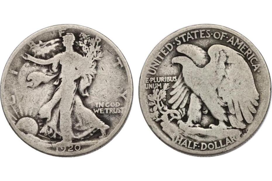 1/2 Dollar 1920 "Walking Liberty" KM.142 s