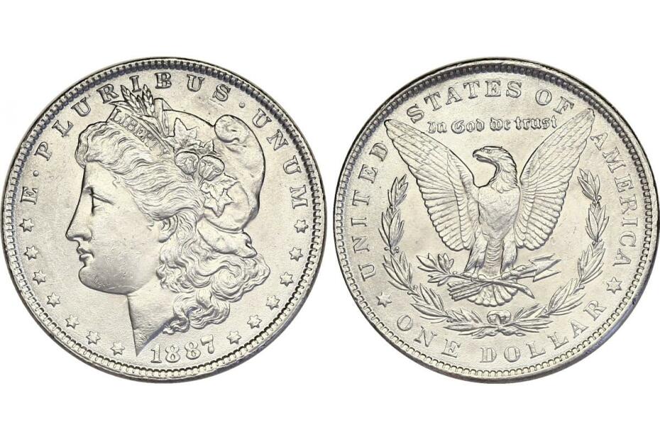 Dollar 1887 Morgan  f.stgl.