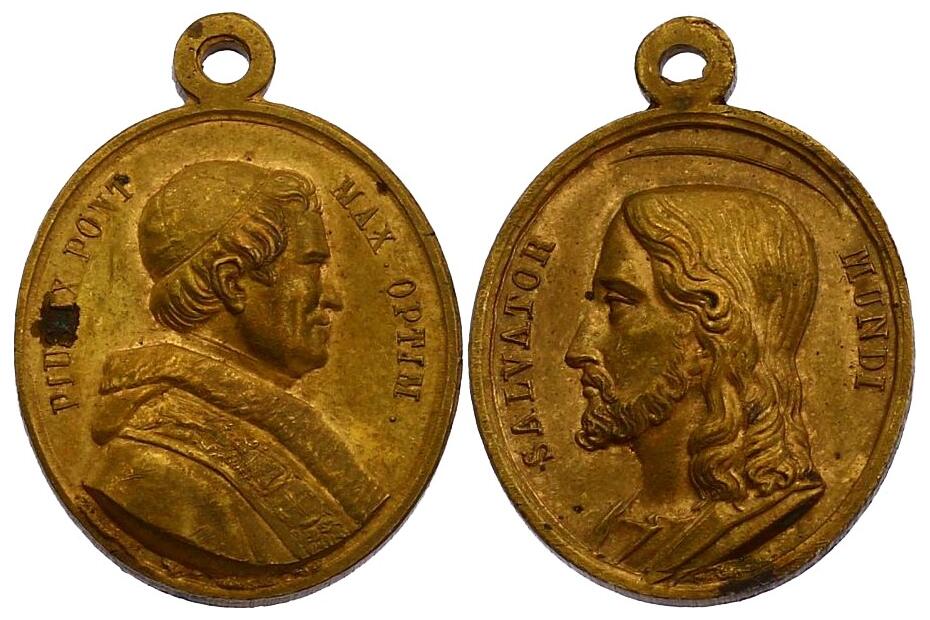 Br-Medaille Pius IX. "SALVATOR MUNDI" (o.J.)
