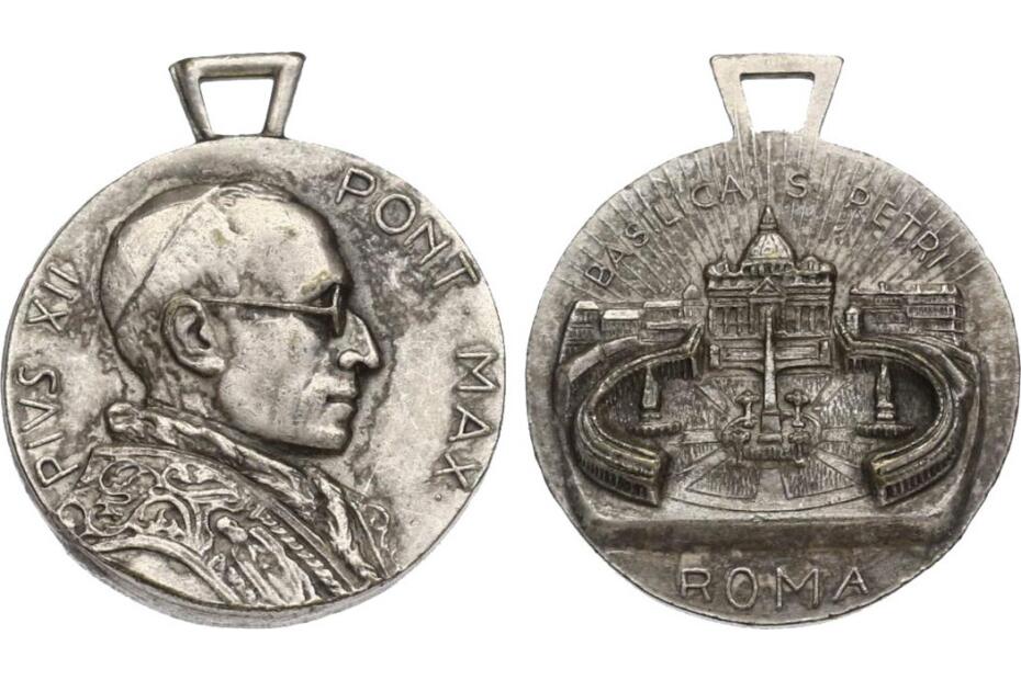 Br-Medaille Pius XII. "Basilika S. Petri Roma" (o.J.)