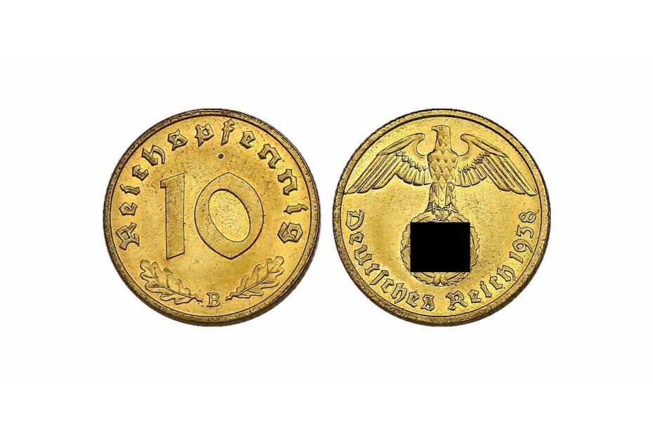 10 Reichspfennig 1938 B J.364 f.stgl.