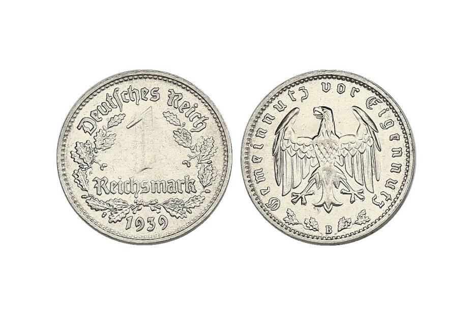 Reichsmark 1939 B J.354 vz-stgl.