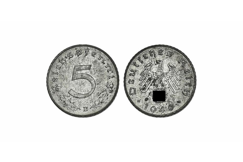 5 Reichspfennig 1940 B  J.370 stgl.