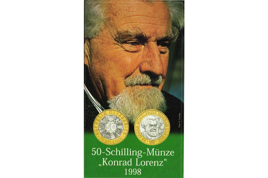 50 Schilling 1998  Konrad Lorenz   Blister