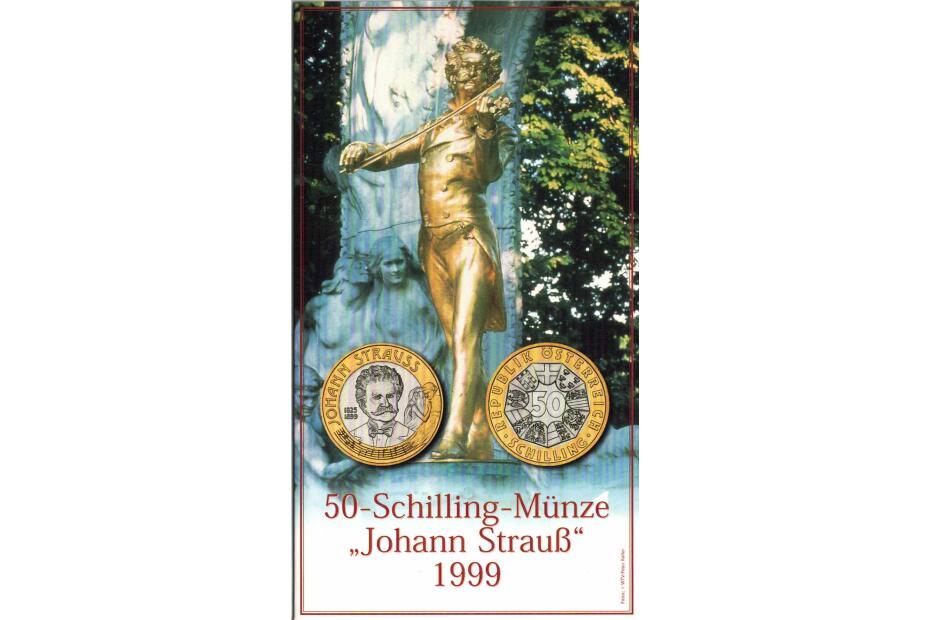 50 Schilling 1999  Strauss   Blister