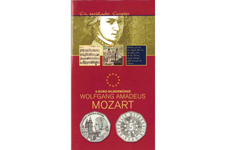 5 Euro 2006 "W. A. Mozart" hdgh. im Blister