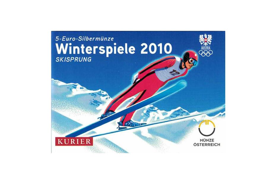 5 Euro 2010 "Skispringer" hdgh. im Miniblister