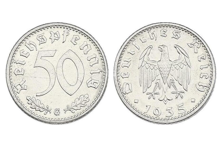 50 Reichspfennig 1935 G   J.368  vz+/stgl.