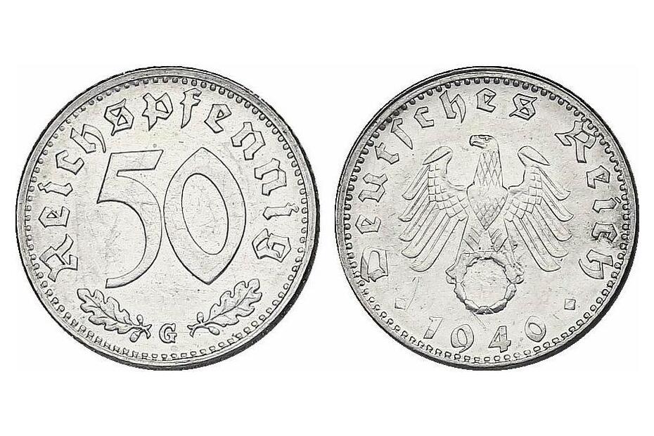 50 Reichspfennig 1940 G  J.372  vz-stgl.