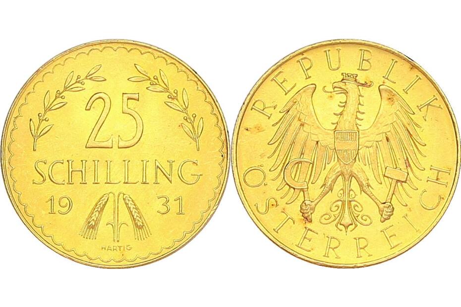 25 Schilling 1931 J.436  stgl.  (3)