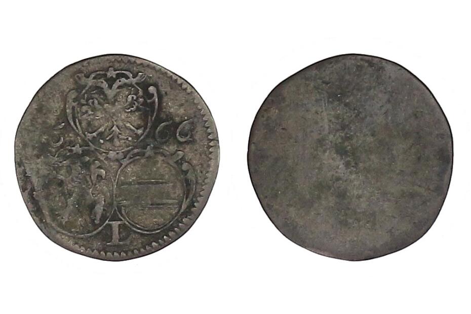 2 Pfennig 1666 L Graz Her.2070  ss  RR