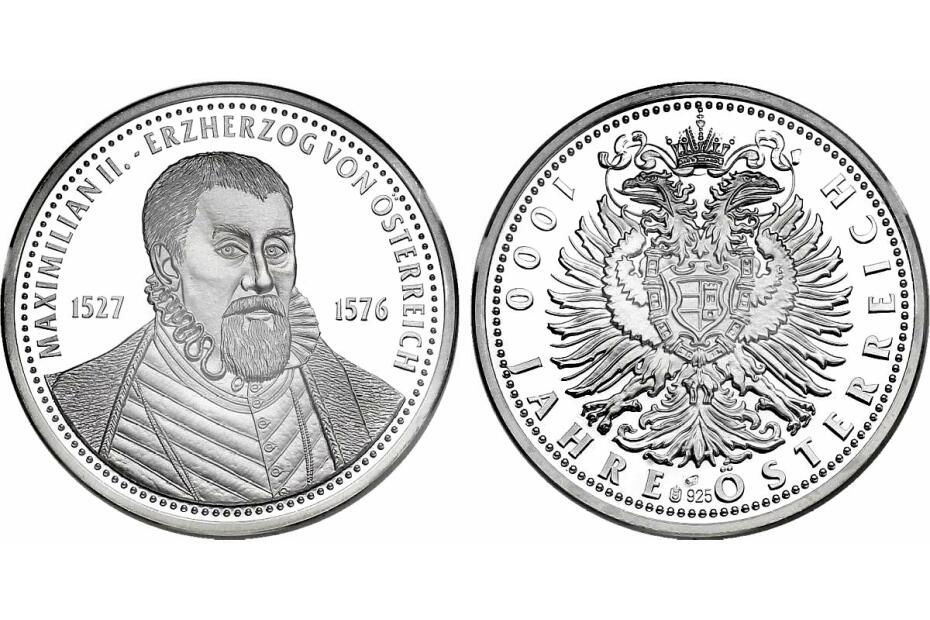 Ag-Medaille "Maximilian II. - Erzherzog von Österreich" pp