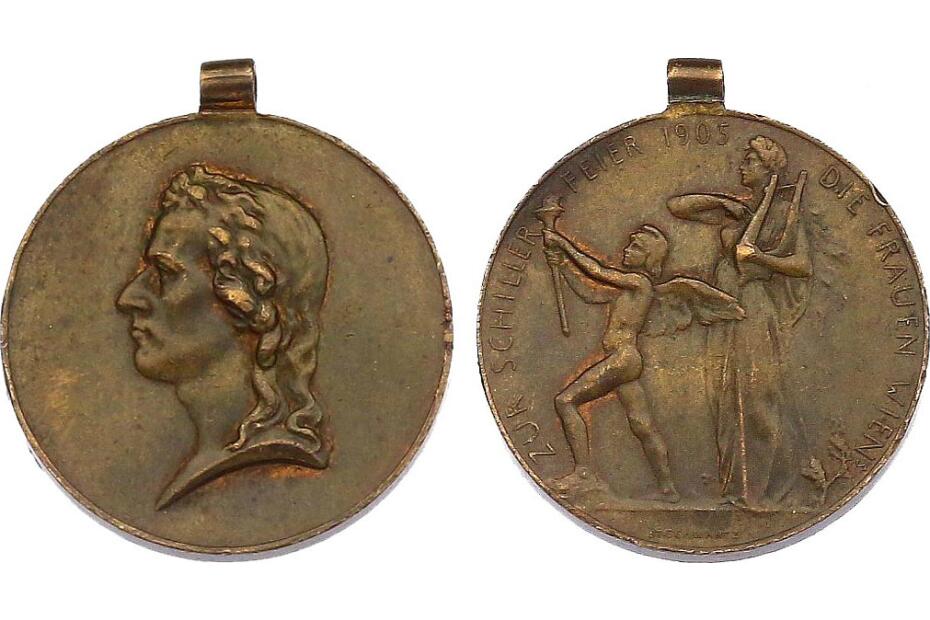 Br-Medaille 1905 "Schillerfeier" ss