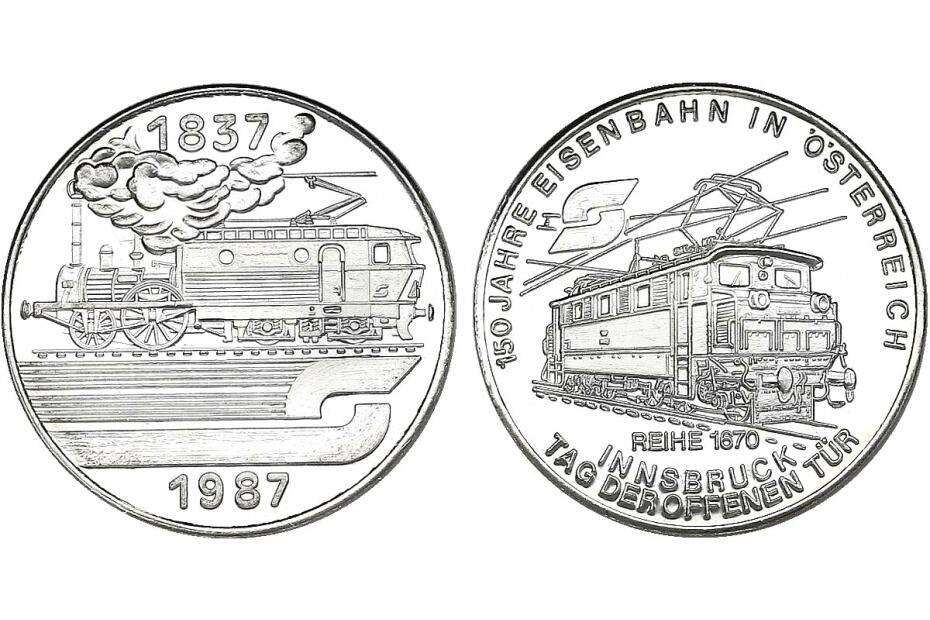 Ag-Medaille 1987 "150 Jahre Eisenbahn" pp.