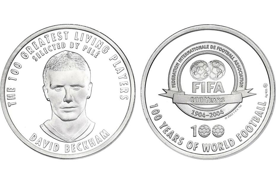Ag-Medaille 2004 "England: David Beckham" pp