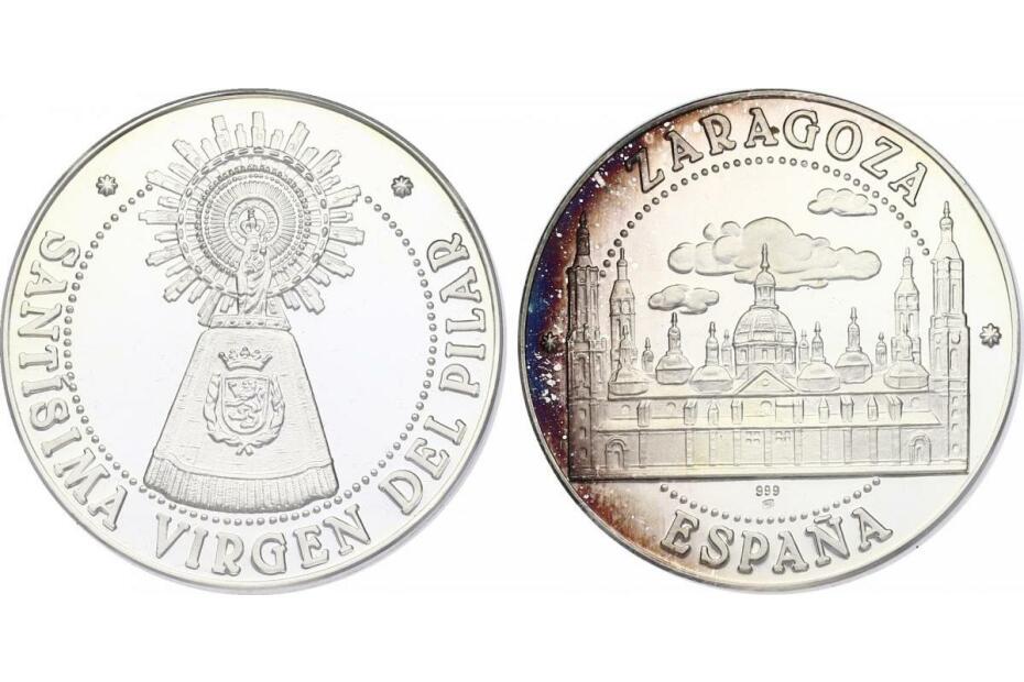 Ag-Medaille o.J. "Basílica del Pilar (Zaragoza)" pp