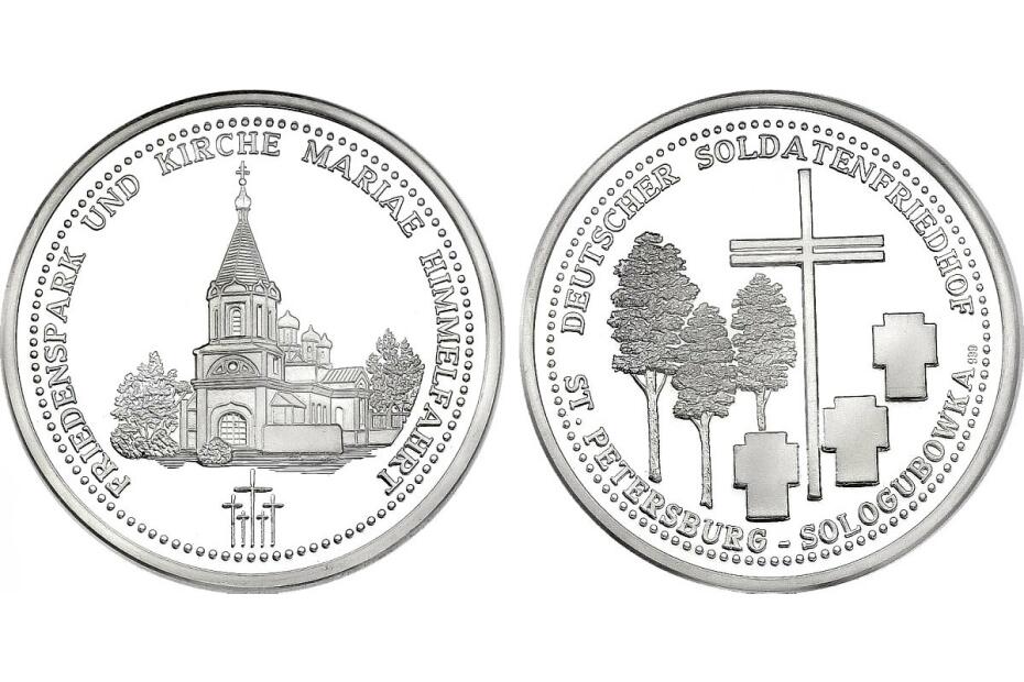 Ag-Medaille o.J. "Mariae-Himmelfahrtskirche St. Petersburg" pp
