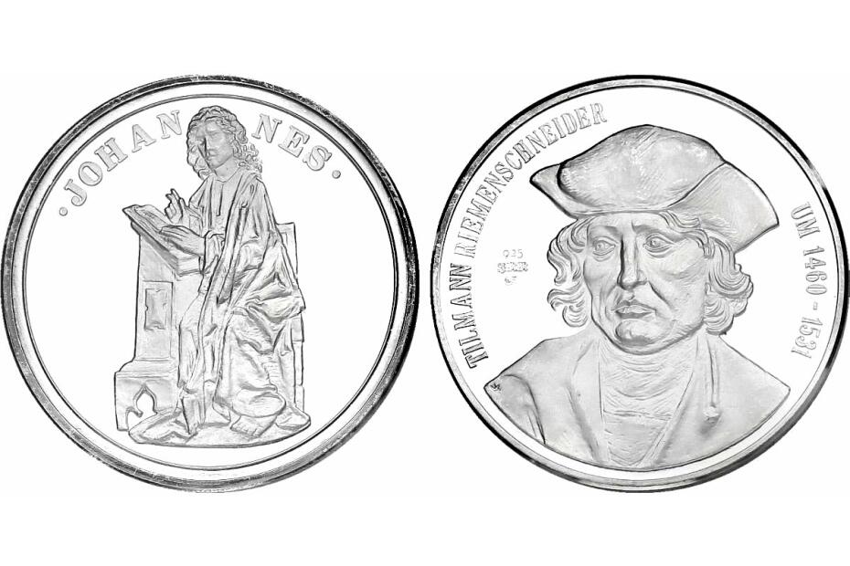 Ag-Medaille o.J. "Johannes (T. Riemenschneider)" pp