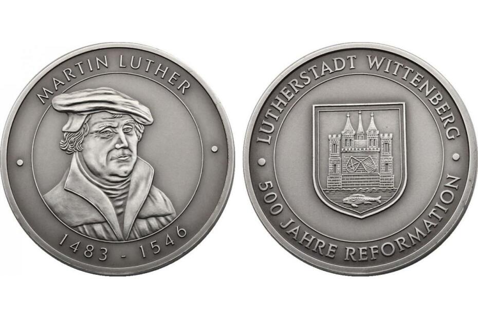 CuNi-Medaille 1983 "Martin Luther" stgl.