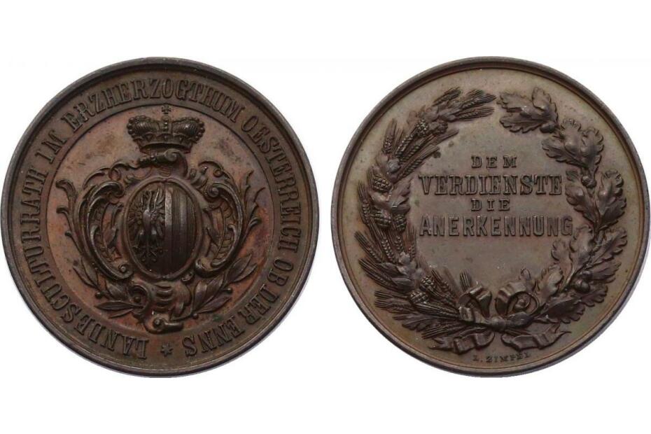 Br-Medaille o.J. (1871) "Dem Verdienste die Anerkennung" vz-stgl.